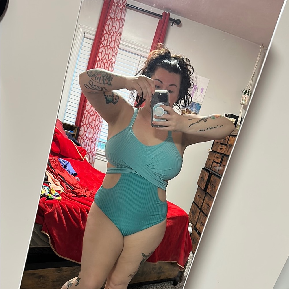 Teal One-Piece Swimsuit